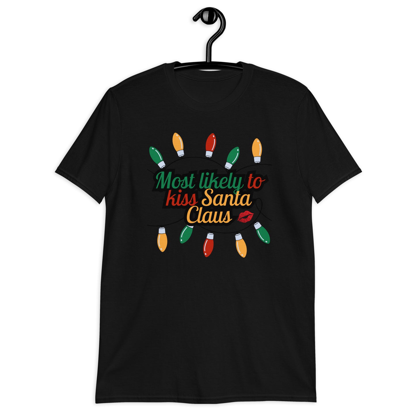 Kiss Santa Short-Sleeve Unisex T-Shirt