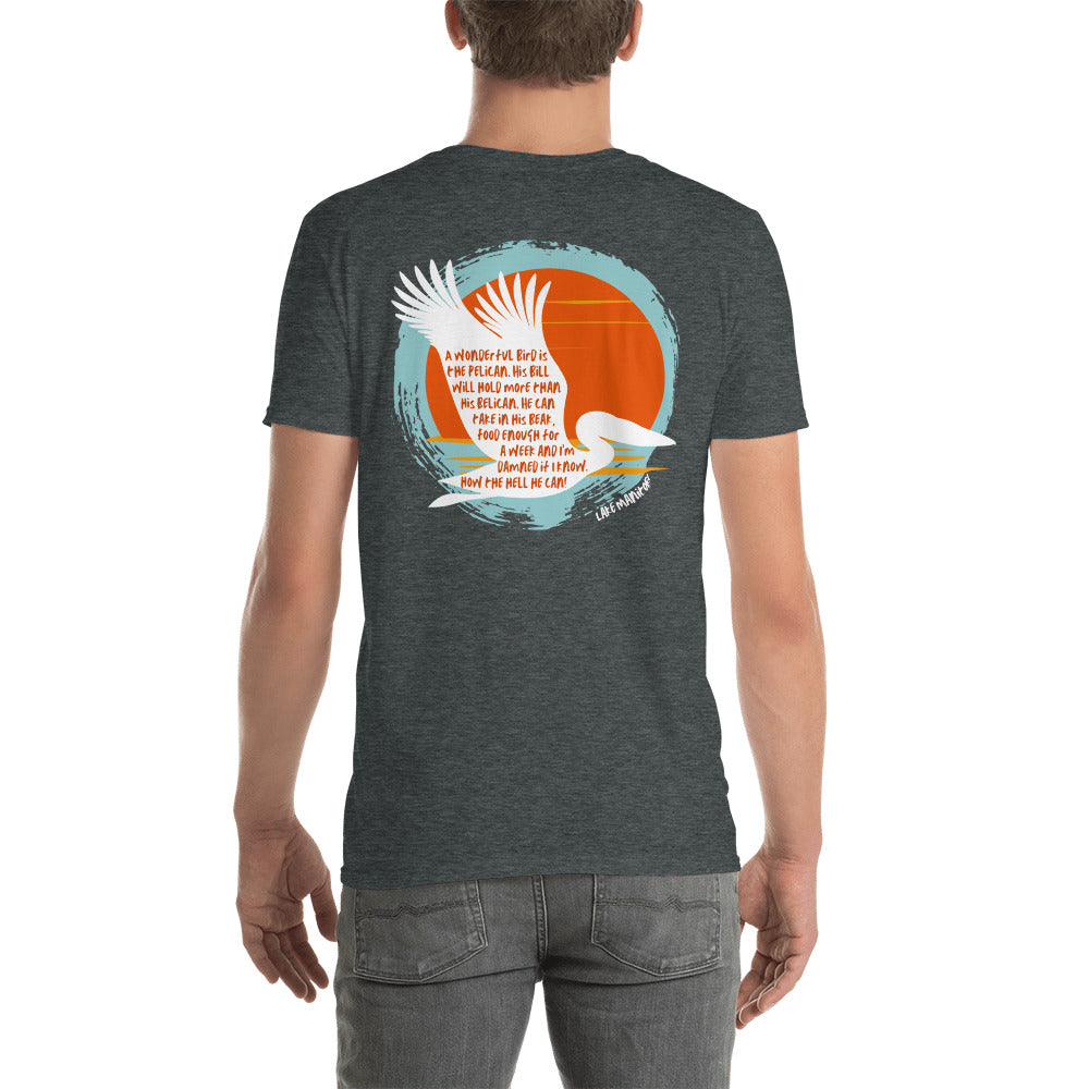 Delta Beach Pelican Short-Sleeve Unisex T-Shirt