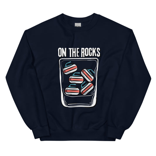 On the Rocks Unisex Curling Sweatshirt