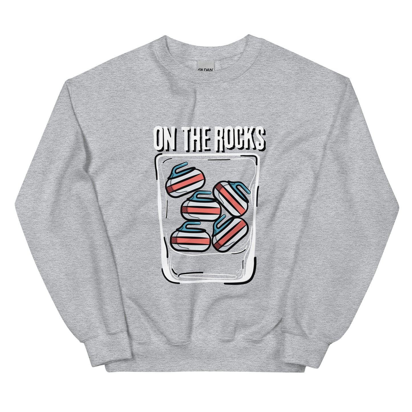 On the Rocks Unisex Curling Sweatshirt