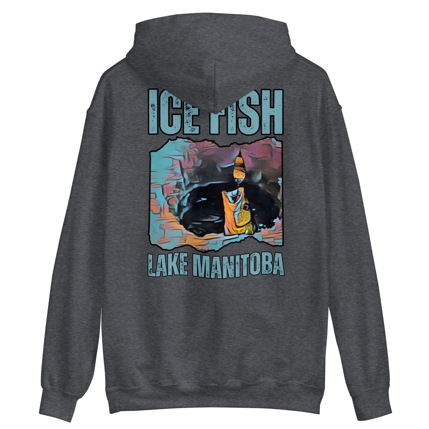 Tight lines ice fish Unisex Hoodie