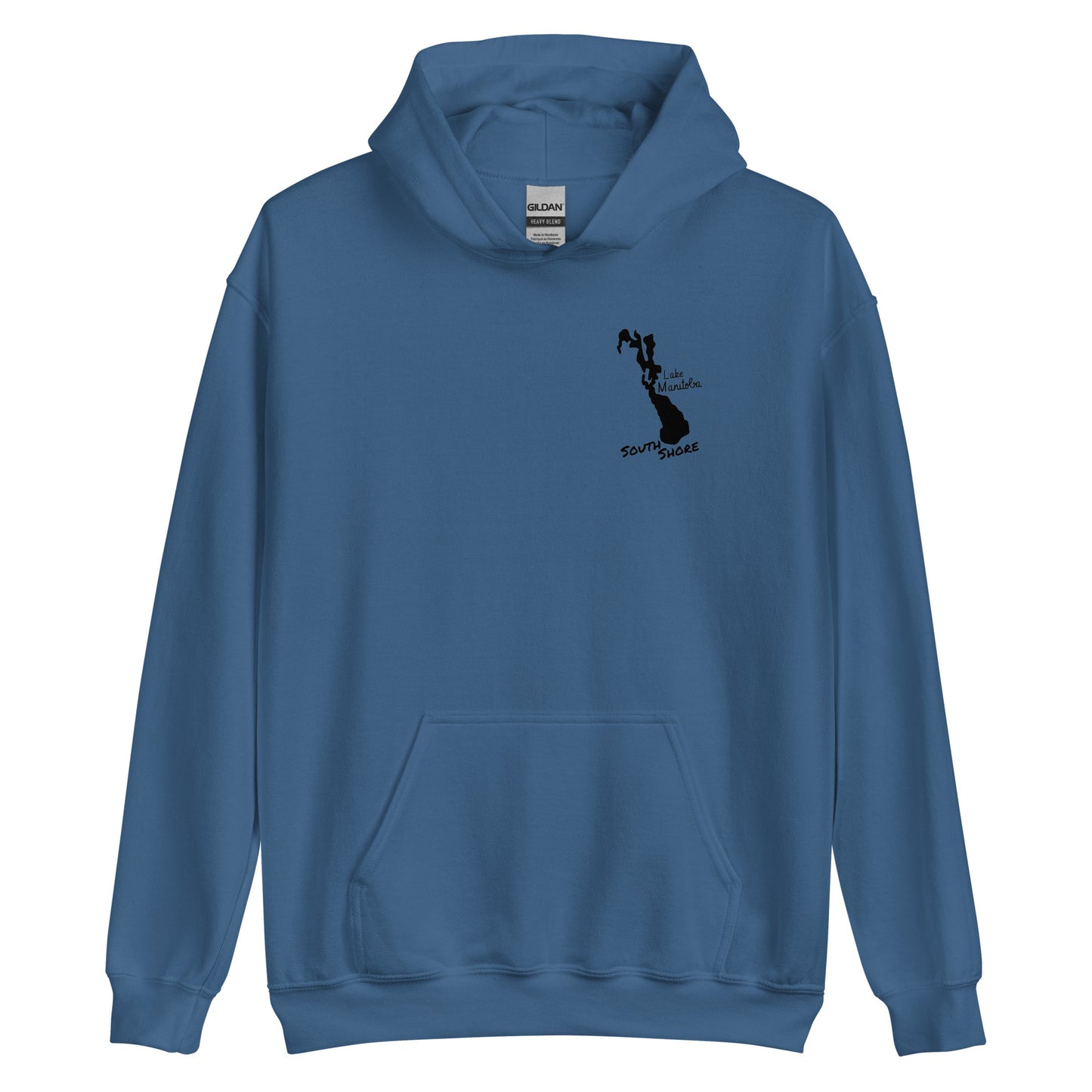 Delta Beach Walleye on Back Unisex Hoodie