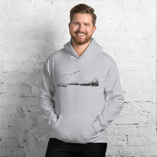 Delta marsh minimal Unisex Hoodie