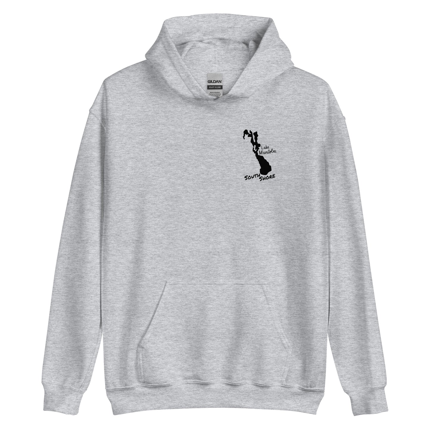 Delta Beach Walleye on Back Unisex Hoodie