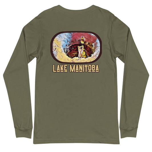 Ice fishing Unisex Long Sleeve Tee