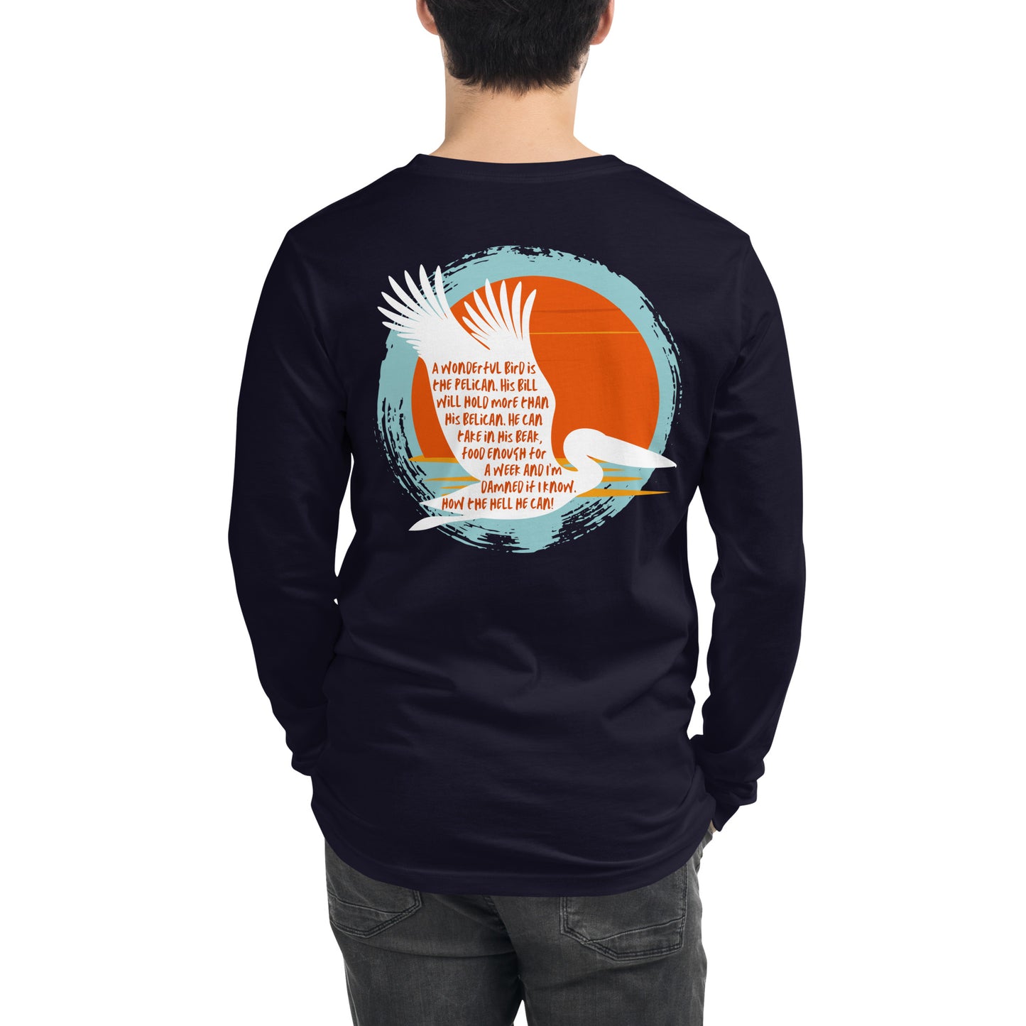 Delta Beach Pelican Unisex Long Sleeve Tee