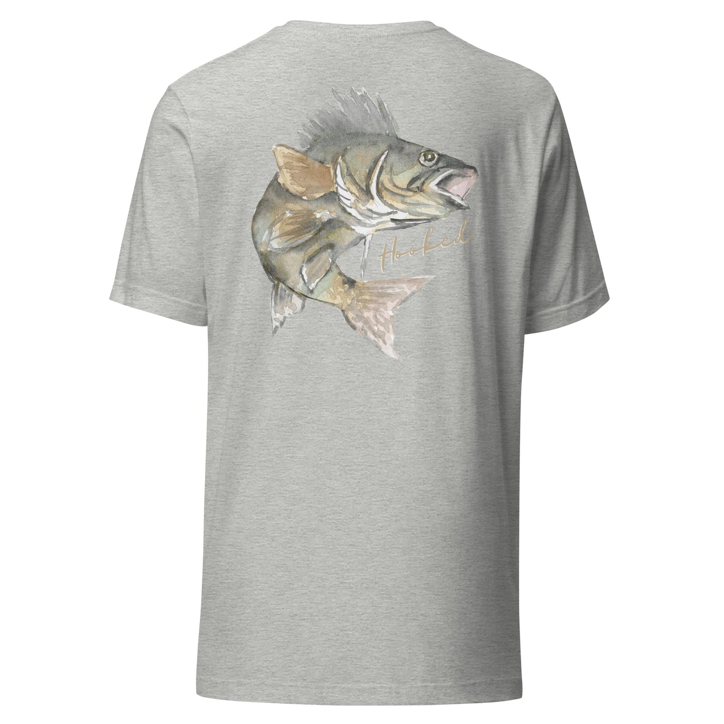 Hooked lake mb walleye Unisex t-shirt