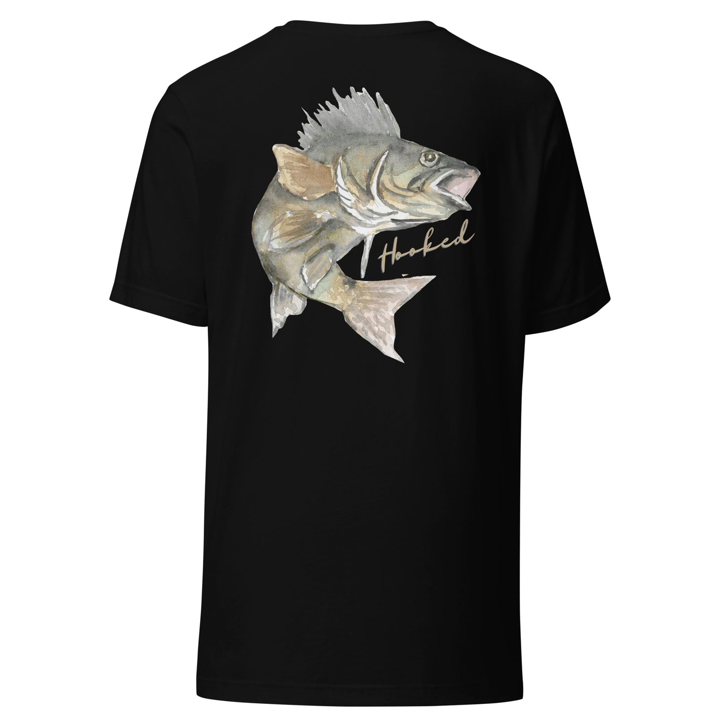 Hooked lake mb walleye Unisex t-shirt