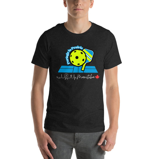 Portage Pickle-ball single sided Unisex t-shirt