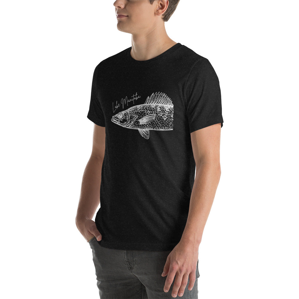 Lake Manitoba Walleye Unisex t-shirt