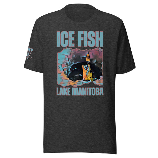 Ice fish - tight lines sleeve Unisex t-shirt