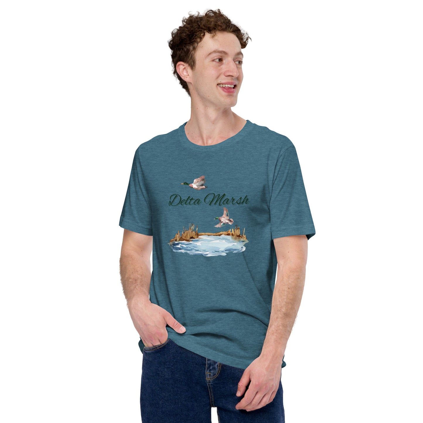 Delta marsh mallard Unisex t-shirt