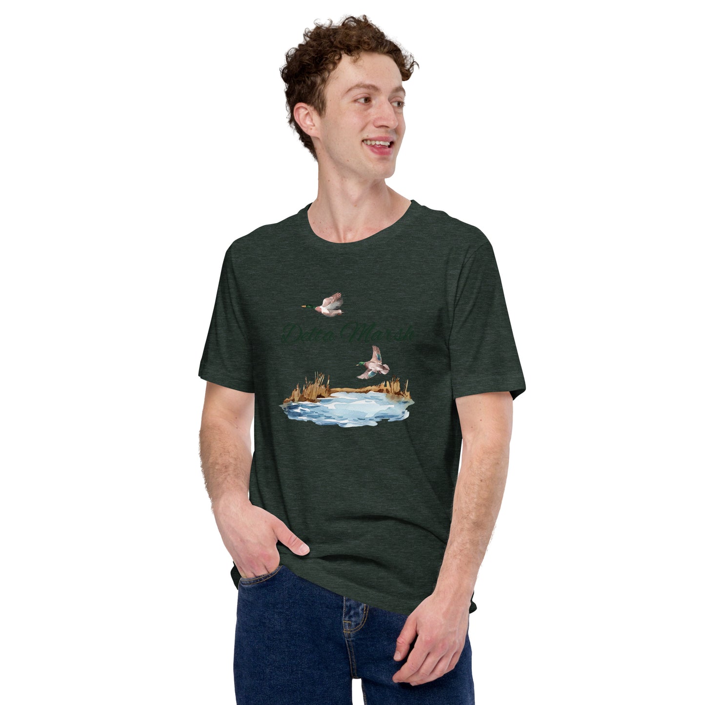 Delta marsh mallard Unisex t-shirt