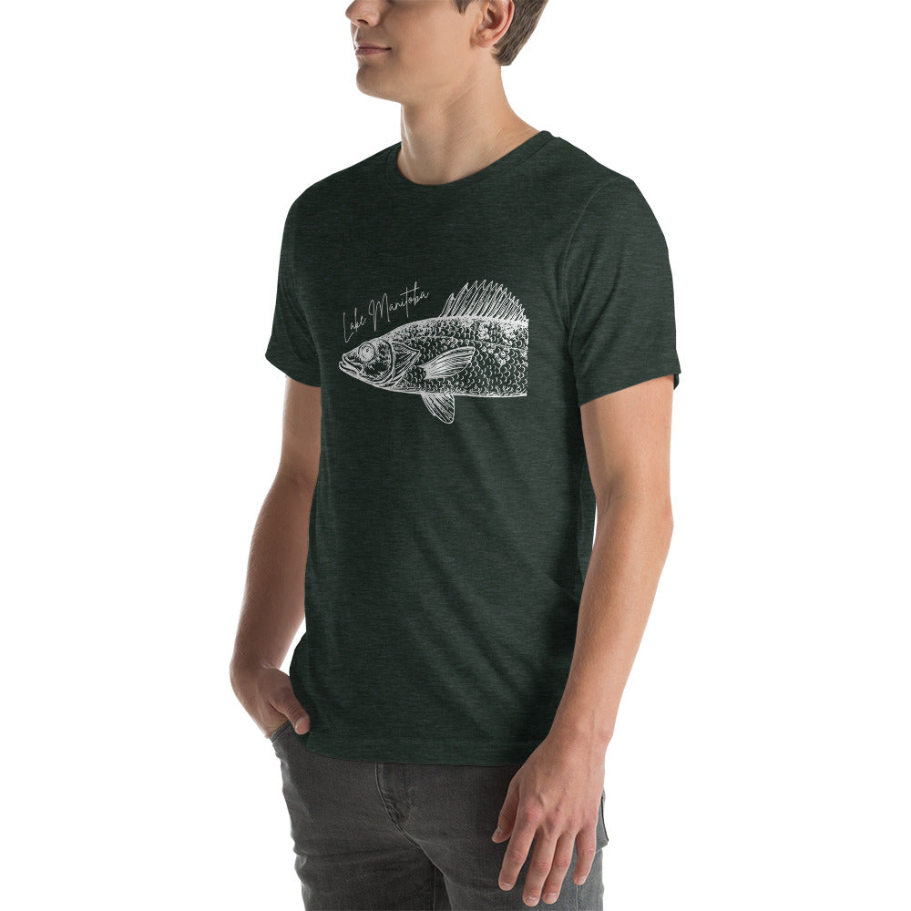 Lake Manitoba Walleye Unisex t-shirt