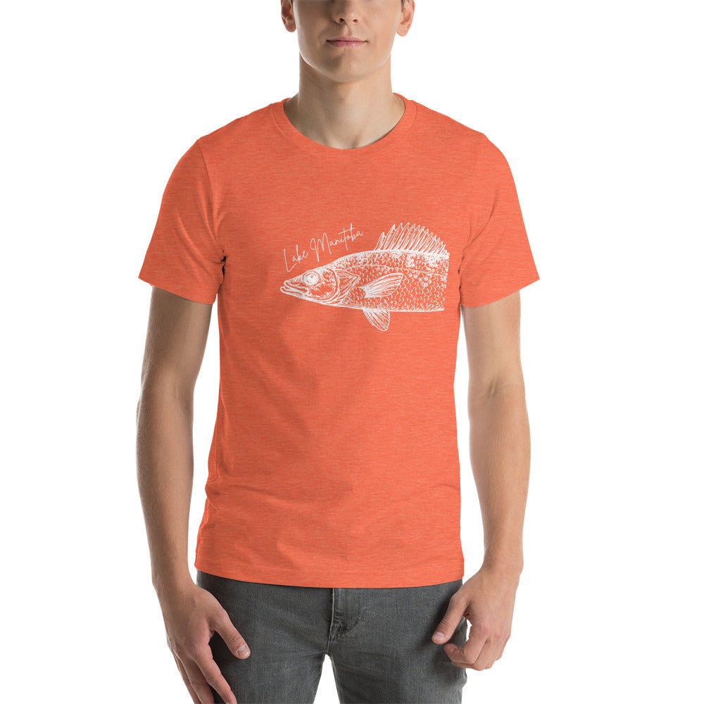 Lake Manitoba Walleye Unisex t-shirt