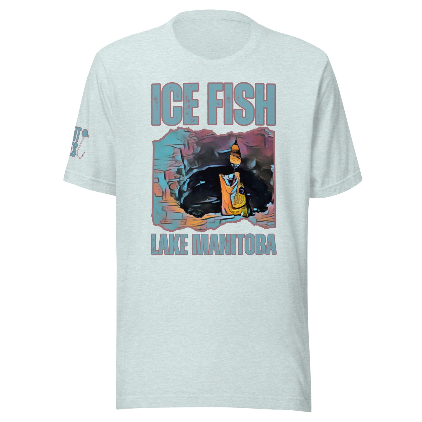 Ice fish - tight lines sleeve Unisex t-shirt