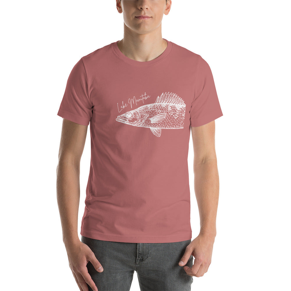 Lake Manitoba Walleye Unisex t-shirt