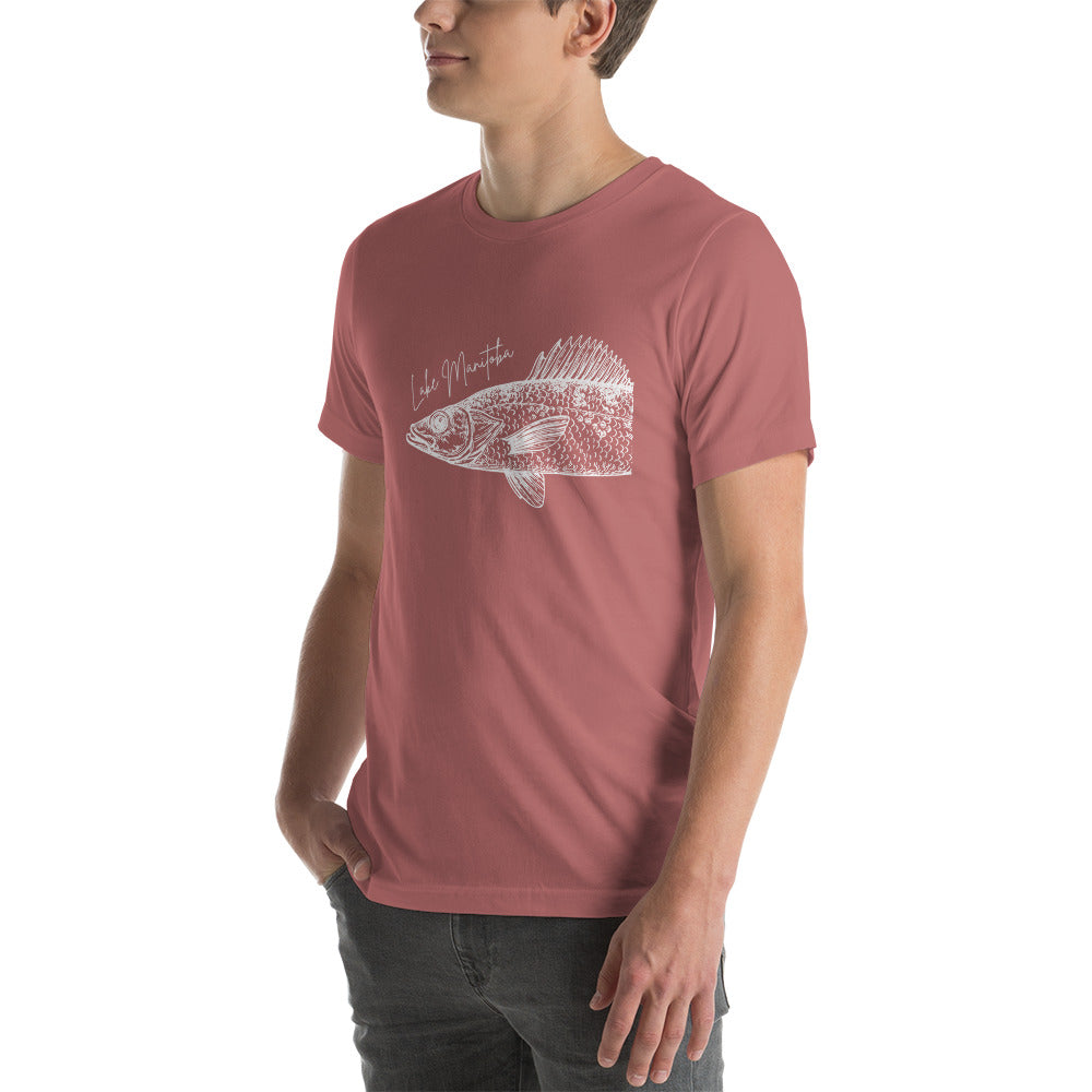 Lake Manitoba Walleye Unisex t-shirt