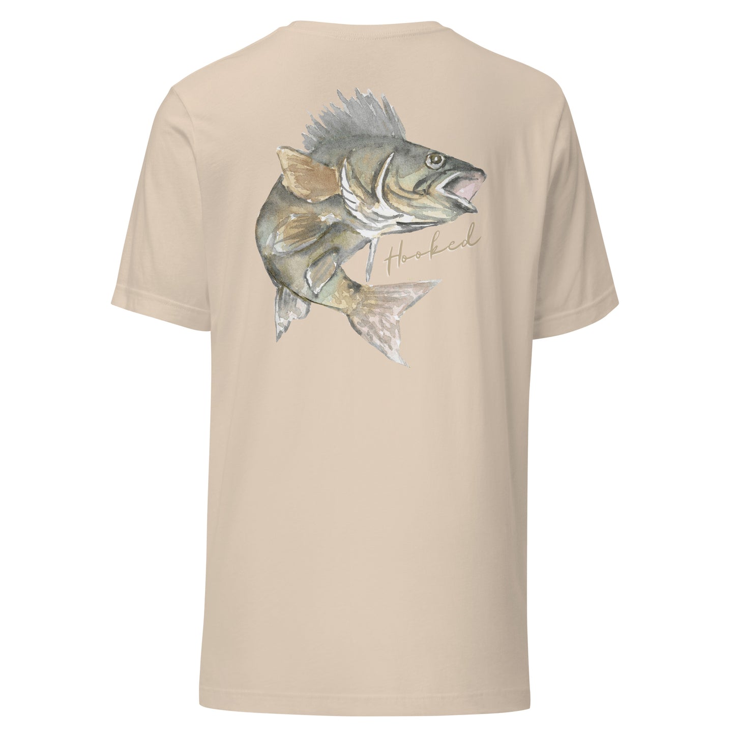 Hooked lake mb walleye Unisex t-shirt