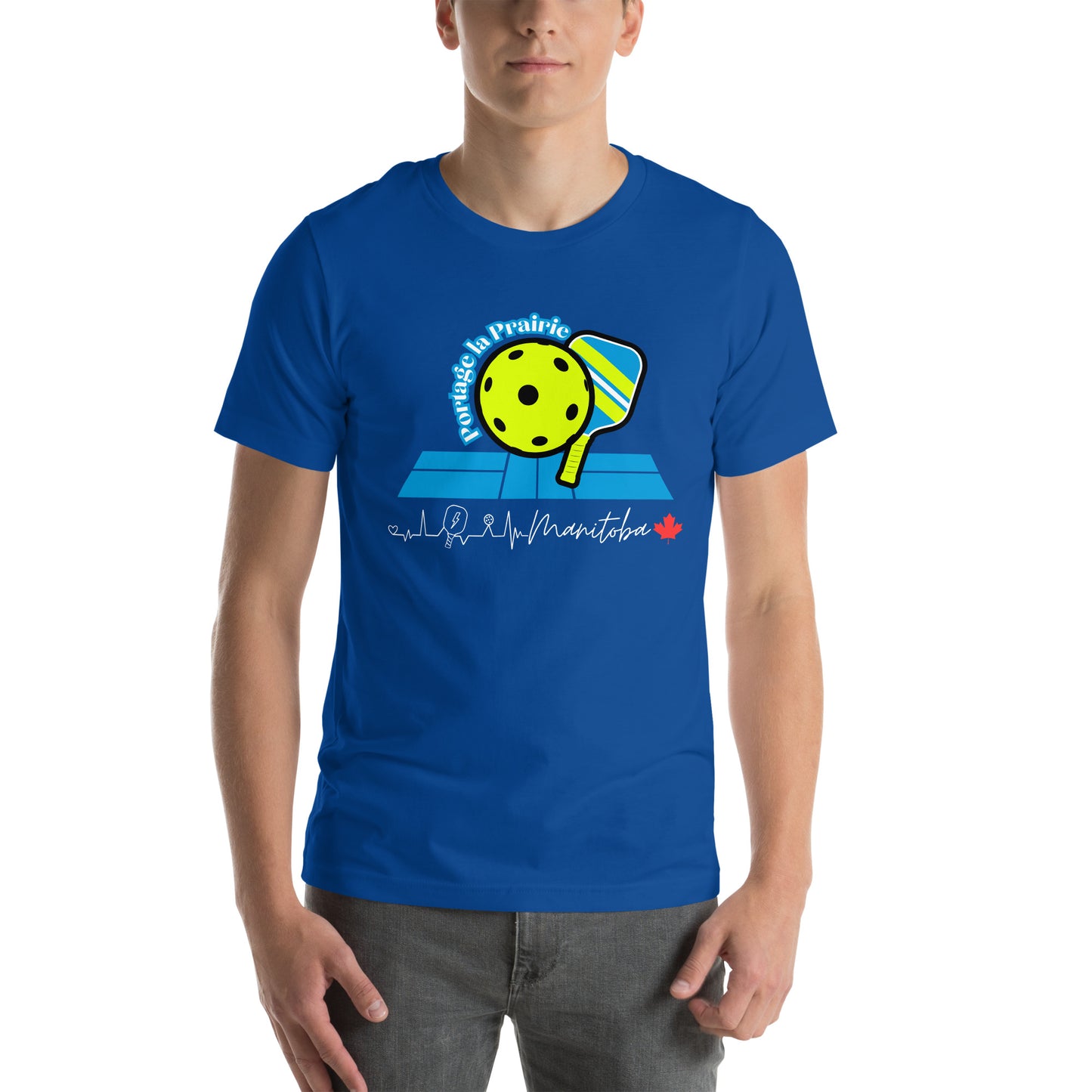 Portage Pickle-ball single sided Unisex t-shirt