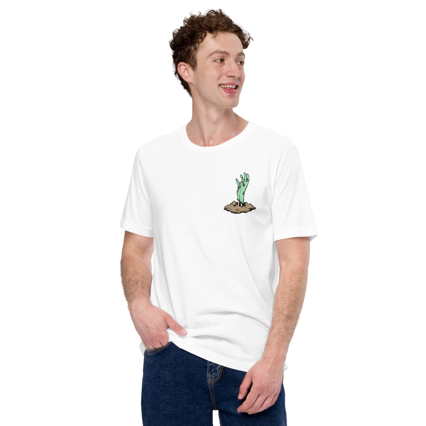 Zombie chase Unisex t-shirt